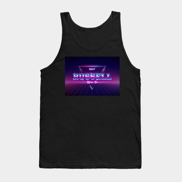 Best Russell Name Tank Top by Hastag Pos